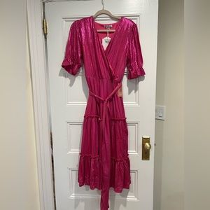 Hot pink gorgeous shiny Ivy city dress